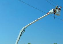 ट्रेलर माउंटेड आर्टिकुलेटिंग बूम लिफ्ट Altec AN29