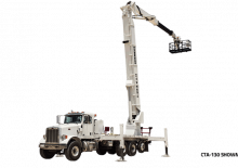 ट्रेलर माउंटेड आर्टिकुलेटिंग बूम लिफ्ट Versalift CTA-130-I (CONDOR)