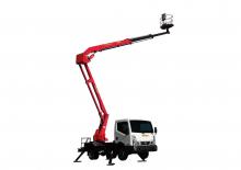ट्रेलर माउंटेड आर्टिकुलेटिंग बूम लिफ्ट Palfinger P 220 A