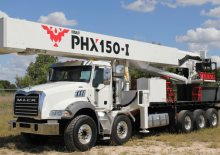 ट्रेलर माउंटेड आर्टिकुलेटिंग बूम लिफ्ट Versalift PHX-150-I (PHOENIX)