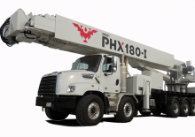 ट्रेलर माउंटेड आर्टिकुलेटिंग बूम लिफ्ट Versalift PHX-180-I (PHOENIX)