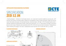 ट्रेलर माउंटेड आर्टिकुलेटिंग बूम लिफ्ट CTE Z 32