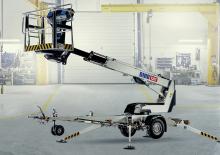 ट्रेलर माउंटेड टेलीस्कोपिक बूम लिफ्ट Dino Lift Dino 135T