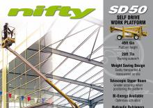 व्हील्ड आर्टिकुलेटिंग बूम लिफ्ट Niftylift SD 50