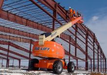 व्हील्ड टेलीस्कोपिक बूम लिफ्ट JLG 600S