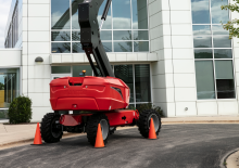 व्हील्ड टेलीस्कोपिक बूम लिफ्ट Manitou TJ 85
